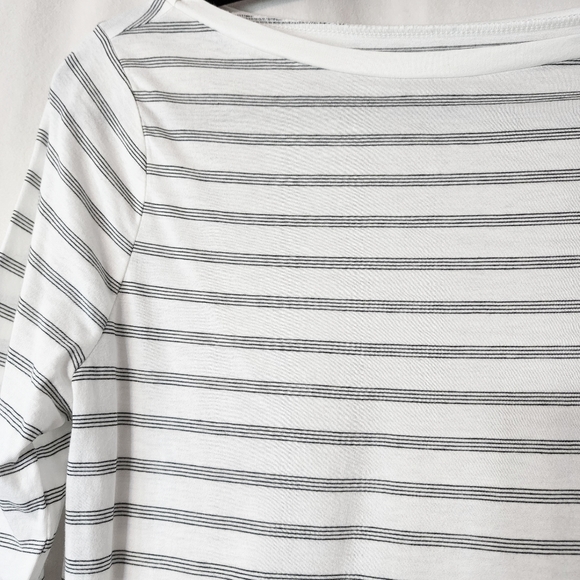 A New Day * Black & White Stripe 3/4 Sleeve Top* NWT * Multiple Sizes * - Picture 5 of 9